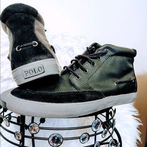 Polo high top shoes EUC. Only worn a few times.